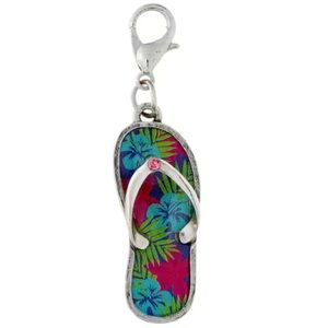 Flip Flop Tropical Shoe Charm